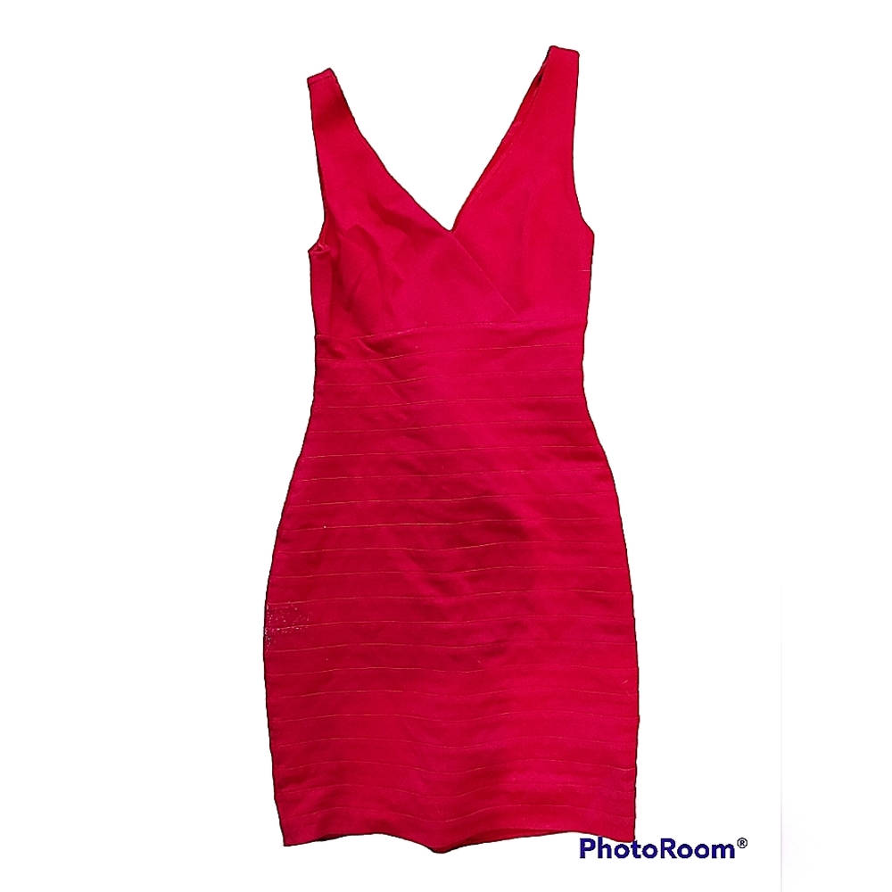 express xs midi red dress